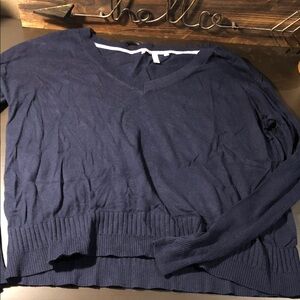 Women's Navy V-Neck Sweater Victoria secret